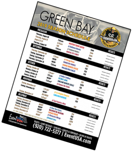 Event USA (Packers Tickets and Game Packages) | 2019 Green Bay Schedule