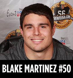 blake martinez autograph reception