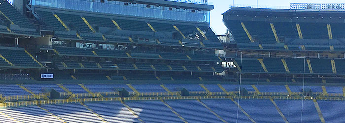 South Endzone Seating at Lambeau Field